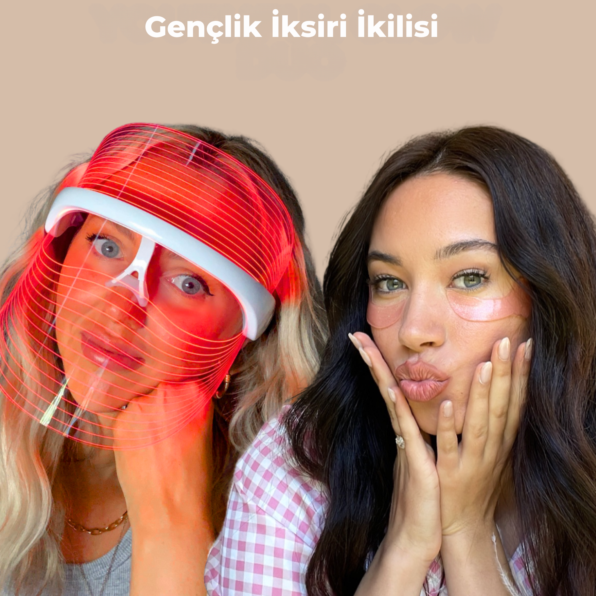 3'ü 1 Arada LED Işık Terapisi Maskesi